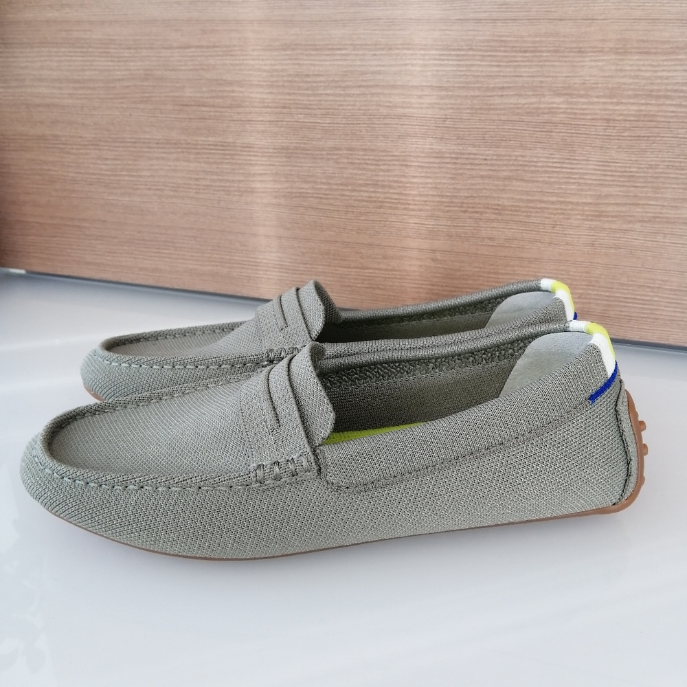 Rothy's The Driver Driving Loafer Shoe Soft Green Woman's Size 9